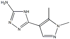 5-(1,5-dimethyl-1H-pyrazol-4-yl)-4H-1,2,4-triazol-3-amine Struktur