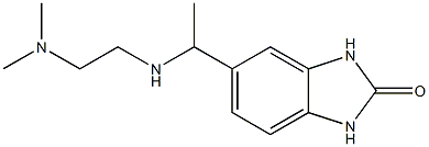 5-(1-{[2-(dimethylamino)ethyl]amino}ethyl)-2,3-dihydro-1H-1,3-benzodiazol-2-one Struktur