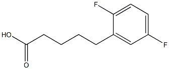 5-(2,5-difluorophenyl)pentanoic acid Struktur