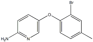 5-(2-bromo-4-methylphenoxy)pyridin-2-amine Struktur