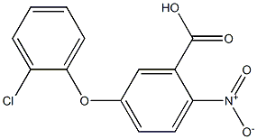 5-(2-chlorophenoxy)-2-nitrobenzoic acid Struktur