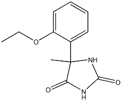 5-(2-ethoxyphenyl)-5-methylimidazolidine-2,4-dione Struktur