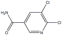 5,6-dichloropyridine-3-carboxamide Struktur