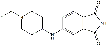 5-[(1-ethylpiperidin-4-yl)amino]-2,3-dihydro-1H-isoindole-1,3-dione Struktur