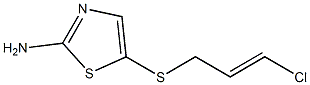 5-{[(2E)-3-chloroprop-2-enyl]thio}-1,3-thiazol-2-amine Struktur