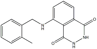 5-{[(2-methylphenyl)methyl]amino}-1,2,3,4-tetrahydrophthalazine-1,4-dione Struktur