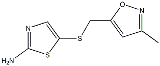 5-{[(3-methyl-1,2-oxazol-5-yl)methyl]sulfanyl}-1,3-thiazol-2-amine Structure