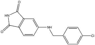 5-{[(4-chlorophenyl)methyl]amino}-2,3-dihydro-1H-isoindole-1,3-dione Struktur