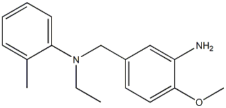 5-{[ethyl(2-methylphenyl)amino]methyl}-2-methoxyaniline Struktur