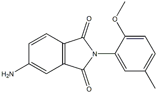 5-amino-2-(2-methoxy-5-methylphenyl)-2,3-dihydro-1H-isoindole-1,3-dione Struktur