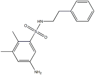 5-amino-2,3-dimethyl-N-(2-phenylethyl)benzene-1-sulfonamide Struktur