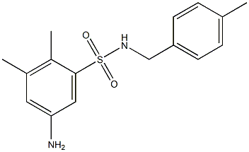 5-amino-2,3-dimethyl-N-[(4-methylphenyl)methyl]benzene-1-sulfonamide Struktur