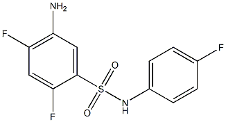 5-amino-2,4-difluoro-N-(4-fluorophenyl)benzene-1-sulfonamide Struktur