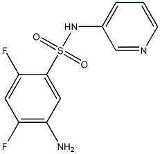 5-amino-2,4-difluoro-N-(pyridin-3-yl)benzene-1-sulfonamide Struktur