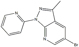 5-bromo-3-methyl-1-pyridin-2-yl-1H-pyrazolo[3,4-b]pyridine Struktur