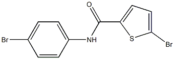 5-bromo-N-(4-bromophenyl)thiophene-2-carboxamide Struktur