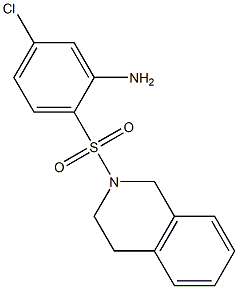 5-chloro-2-(1,2,3,4-tetrahydroisoquinoline-2-sulfonyl)aniline Struktur