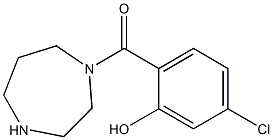 5-chloro-2-(1,4-diazepan-1-ylcarbonyl)phenol Struktur