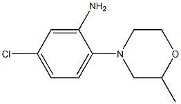 5-chloro-2-(2-methylmorpholin-4-yl)aniline Struktur