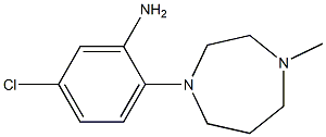 5-chloro-2-(4-methyl-1,4-diazepan-1-yl)aniline Struktur