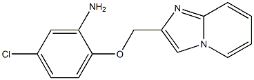 5-chloro-2-(imidazo[1,2-a]pyridin-2-ylmethoxy)aniline Struktur