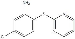 5-chloro-2-(pyrimidin-2-ylsulfanyl)aniline Struktur