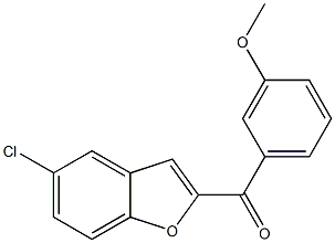 5-chloro-2-[(3-methoxyphenyl)carbonyl]-1-benzofuran Struktur