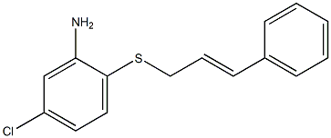 5-chloro-2-[(3-phenylprop-2-en-1-yl)sulfanyl]aniline Struktur