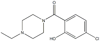 5-chloro-2-[(4-ethylpiperazin-1-yl)carbonyl]phenol Struktur