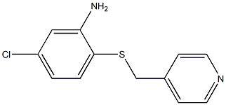 5-chloro-2-[(pyridin-4-ylmethyl)sulfanyl]aniline Struktur