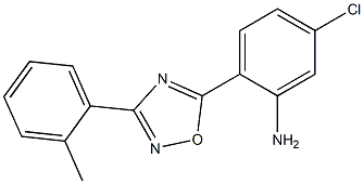 5-chloro-2-[3-(2-methylphenyl)-1,2,4-oxadiazol-5-yl]aniline Struktur