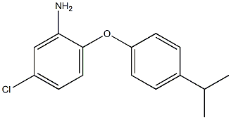 5-chloro-2-[4-(propan-2-yl)phenoxy]aniline Struktur