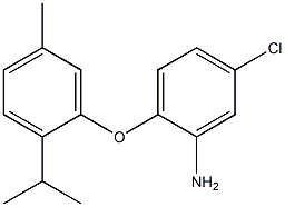 5-chloro-2-[5-methyl-2-(propan-2-yl)phenoxy]aniline Struktur