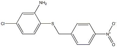 5-chloro-2-{[(4-nitrophenyl)methyl]sulfanyl}aniline Struktur