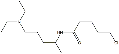 5-chloro-N-[5-(diethylamino)pentan-2-yl]pentanamide Struktur