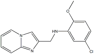 5-chloro-N-{imidazo[1,2-a]pyridin-2-ylmethyl}-2-methoxyaniline Struktur