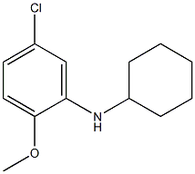 5-chloro-N-cyclohexyl-2-methoxyaniline Struktur