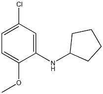 5-chloro-N-cyclopentyl-2-methoxyaniline Struktur