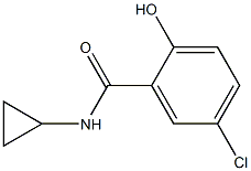 5-chloro-N-cyclopropyl-2-hydroxybenzamide Struktur