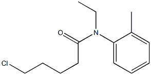 5-chloro-N-ethyl-N-(2-methylphenyl)pentanamide Struktur