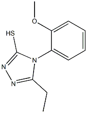 5-ethyl-4-(2-methoxyphenyl)-4H-1,2,4-triazole-3-thiol Struktur