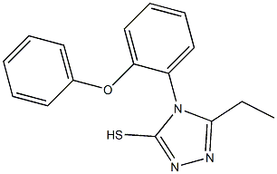 5-ethyl-4-(2-phenoxyphenyl)-4H-1,2,4-triazole-3-thiol Struktur