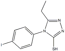 5-ethyl-4-(4-iodophenyl)-4H-1,2,4-triazole-3-thiol Struktur