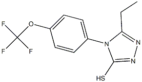 5-ethyl-4-[4-(trifluoromethoxy)phenyl]-4H-1,2,4-triazole-3-thiol Struktur