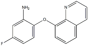 5-fluoro-2-(quinolin-8-yloxy)aniline Struktur