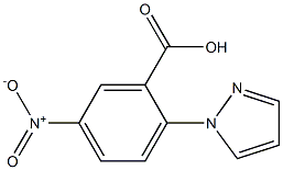 5-nitro-2-(1H-pyrazol-1-yl)benzoic acid Struktur