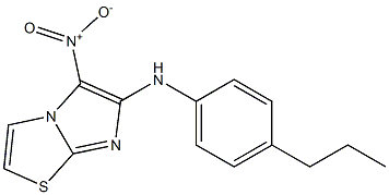 5-nitro-N-(4-propylphenyl)imidazo[2,1-b][1,3]thiazol-6-amine Struktur