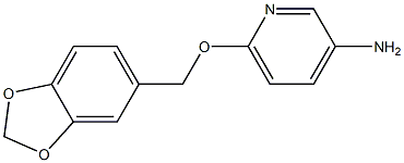 6-(2H-1,3-benzodioxol-5-ylmethoxy)pyridin-3-amine Struktur