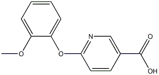 6-(2-methoxyphenoxy)nicotinic acid Struktur