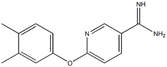 6-(3,4-dimethylphenoxy)pyridine-3-carboximidamide Struktur